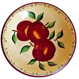 Sonoma  Lifestyle  8" Luncheon Plates Set Of 4 Fruit Designs
